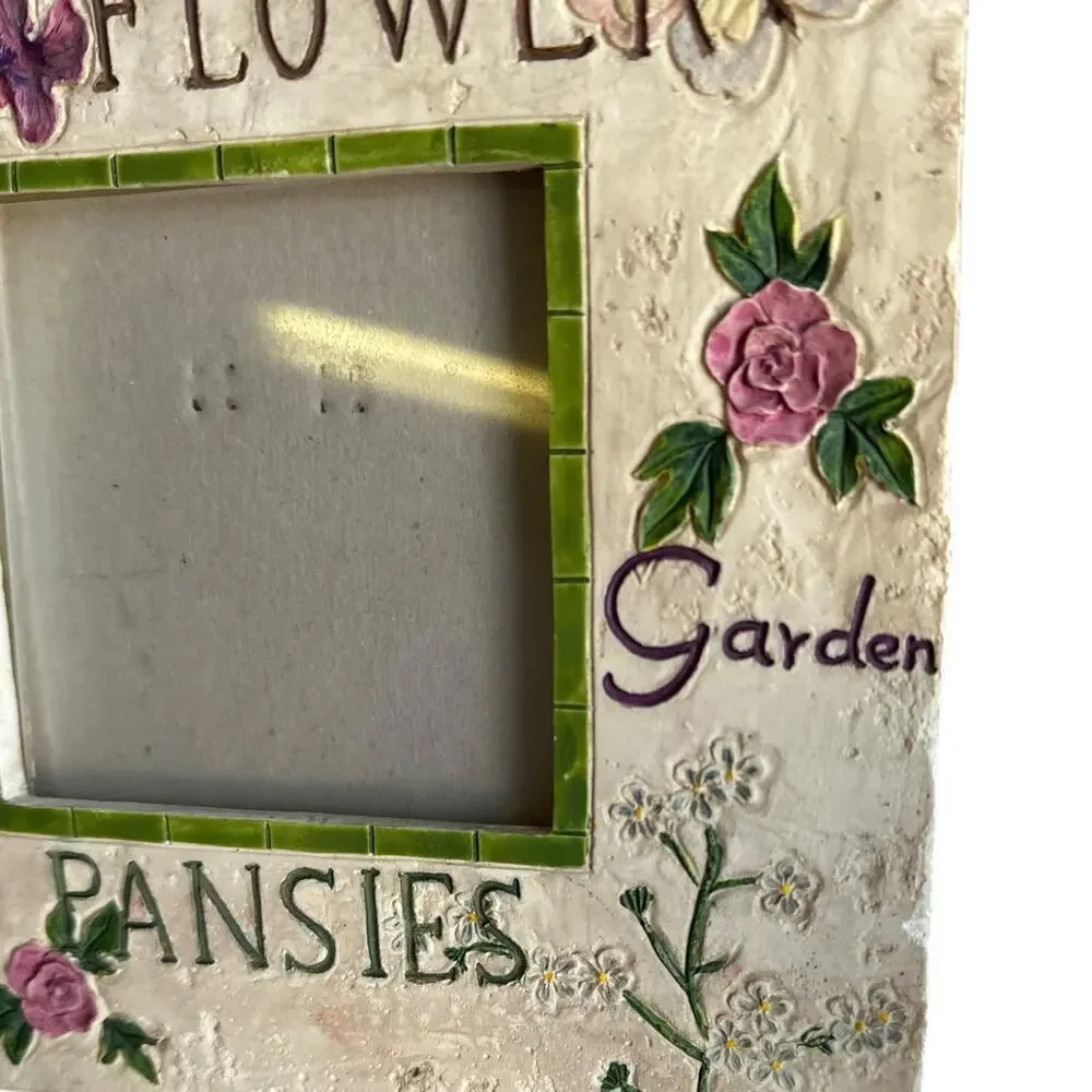 Picture Frame Square Floral Garden Home Decor